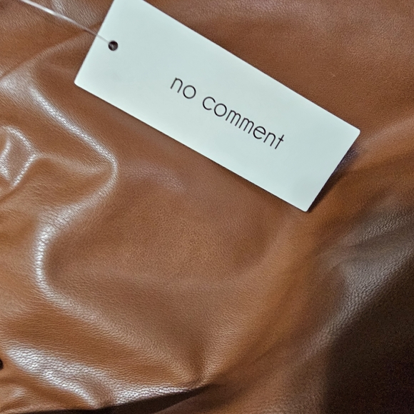 2/$20 No Comment L Faux Leather Cargo Pants - Picture 3 of 7